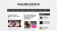 Desktop Screenshot of parlonscheveux.com