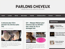 Tablet Screenshot of parlonscheveux.com
